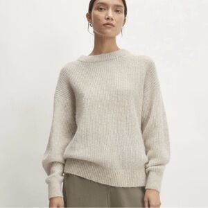 Everlane Alpaca Crew - Almond